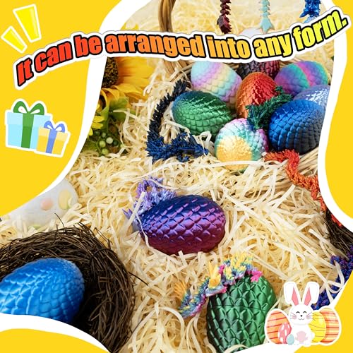 Impossmaker 12PCS 3D Printed Dragon Eggs with Dragon Inside, Cool Stuff Fun Gifts, Mini Dragons Eggs Set Articulated Crystal Fidget Toy for Adults Teens Boy Gifts Easter Basket Stuffers - style: 12P-S3