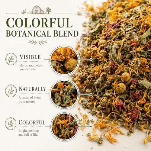 MAQIHAN 20oz Chicken Nesting Herbs - Dried Poultry Herbs for Coop Boxes | Natural Bedding Decor for Hens, Ducks, Laying Areas, Box Pads, Habitat Refresher, Winter Supplies, Vacuum Packed - size: 1.25 Pound (Pack of 1)