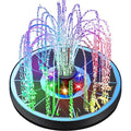 Yzert Solar Fountain Glass, 3.5W 2200mAh, Colorful Lights, Bird Bath | Floating Solar Water Fountain Blue Panel,for Garden, Pond, Pool, Outdoor