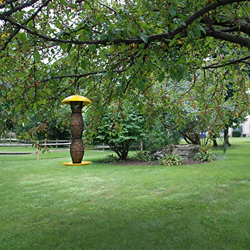 Perky-Pet YB5F00340 Yellow & Black Finch Tube Wild Bird Feeder