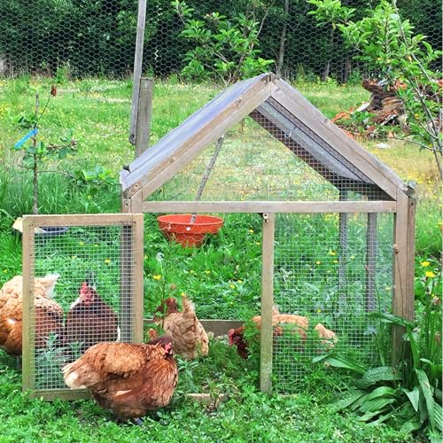 HIHADUUM 8'' x 20' Hardware Cloth 1/4 inch 23 Gauge, Hot-dip Galvanized After Welding, Chicken Coop Wire Fence Wire Mesh Screen, Rabbit/Snake Fences, Netting Wire Cloth Galvanized Wire Mesh Roll - size: 1/4 inch 8in x 20ft-Silver