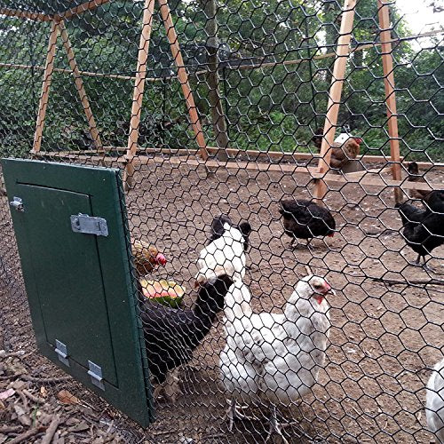 Fencer Wire 20 Gauge Black Vinyl Coated Poultry Hex Netting with 1 inch Mesh (4 ft. x 150 ft.) - size: 4 ft. x 150 ft.