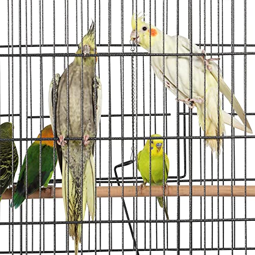 Topeakmart X-Large Parrot Cage Bird Cage with Rolling Stand for Medium Birds Cockatiels Quaker Green Cheek Sun Conure African Grey, 60.5inch - size: X-Large