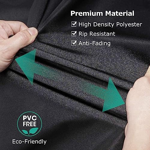 Outdoor Dog Kennel Cover 8'Dx4'Wx6'H Full Coverage Kennel Cover Large Windproof,Waterproof with Transparent Windows and Elastic Ropes - color: 8'Dx4'W（full cover）
