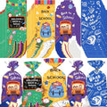 CUUSNNY 100 Pcs Back to School Goodie Bags Cellophane Treat Bags | First Day of School Candy Goodie Gift Bag with Gold Twist Ties for Welcome Back to School Party Favor Supplies - color: Back to School