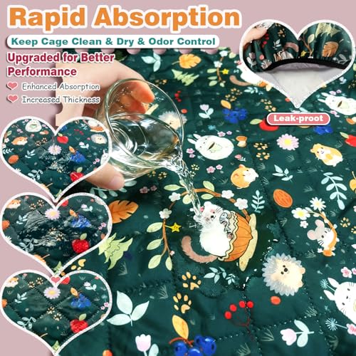 Ferret Cage Liner for Ferret Nation & Critter Nation Cage | Washable Bedding, Leakproof Cage Accessories for Ferrets, Chinchillas, Rats & Other Small Animals( Single Unit combo) - size: Single Unit combo