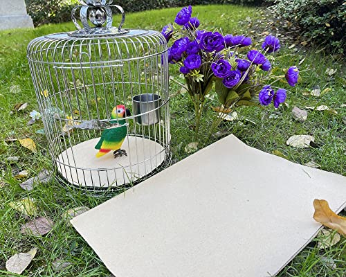 Gravel Paper for Bird Cage,BirdCage Liner Papers Cuttable Gravel Liner Sea Sand Paper Pet Animal Cages Cushion Great for Hard-Billed Birds Parrot | Clean Safe & Aids in Digestion (8 PCS - 17" x 11") - size: 8 PCS - 17" x 11"