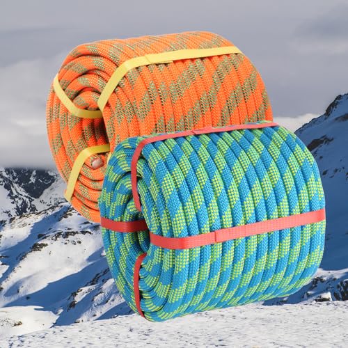 1/2 inch x 200ft Arborist Tree Climbing Rope – 48 Strand Polyester Static Bull Rope, 9000lb Breaking Strength – Heavy Duty Utility Line for Swing Pulling, Outdoor, Marine Use – ASTM F2116 Certified - size: 1/2IN x 200FT, style: Blue