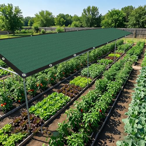 Garden Shade Cloth 80% Sun Shade Cloth with Grommets,Pergola Shade Cover Canopy,Mesh Tarp Sun Screens for Patio,Outdoor,Garden,Backyard[Green 3×16FT] - size: 3×16FT
