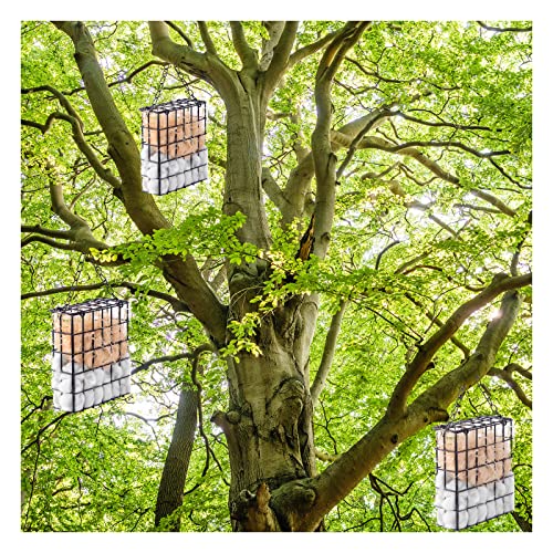 Bird Nesting Material Set Globe Humming Bird Nesters Hanging Bird House for Outdoor Wild Bird Nesting Station Cozy Resting Place, black (z33)