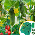 Garden Trellis Netting for Climbing Plants Outdoor, 6.6x16.4 FT Plant Netting for Cucumber, Tomato, 27 Strands Trellis Net with 4x4 Inch Mesh as Vegetable Netting for Grape, Bean, Pond - size: 6.6x16.4 FT