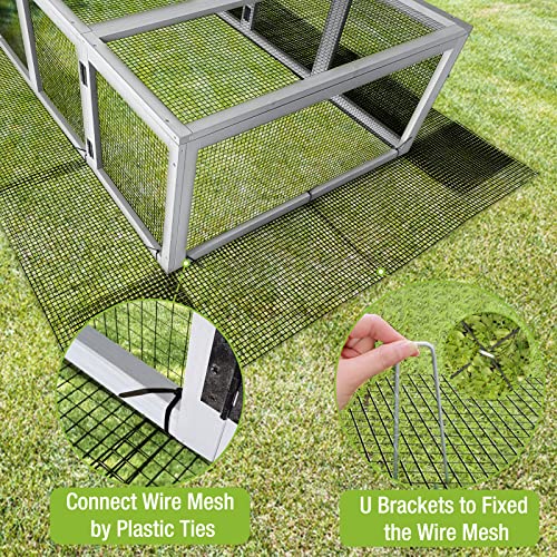 Chicken Wire Bottom Predators Resistant Barrier Mesh for Chicken Coop,10 Pieces