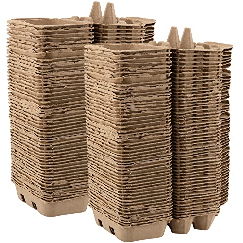 SOUJAP 50 Pack 6 Count Paper Pulp Egg Cartons, Half Dozen Egg Holder Cardboard Egg Cartons Storage Containers, 6 Egg Cartons Cheap Bulk for Storing up to 6 Small to Medium Chicken Eggs