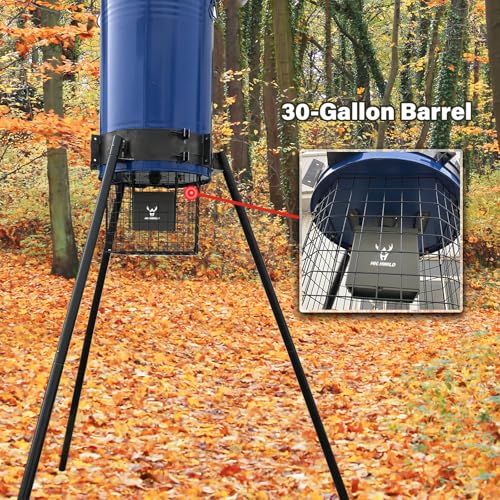 Highwild Varmint Cage Feeder Guard for 30 & 55 Gallon Barrels | Steel Feeder Protector Helps Keep Raccoons, Squirrels, Birds and Other Wildlife Away