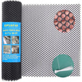 Pet Proof Barrier Net, Black Plastic Chicken Wire Mesh Fencing, Balcony Cat Safety Net & Garden Snake Barrier, Heavy Duty Protection for Chicken Coops, Rabbit Hutches, Dog Kennels (Black, 15.7IN*50) - color: Black, size: 15.7 IN * 50 FT