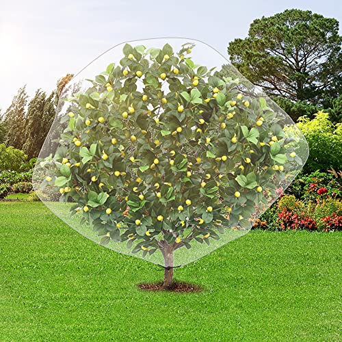 Alpurple 6.5 x 8.2 Feet Insect Bird Barrier Netting Mesh with Drawstring -Garden Bug Netting Plant Cover for Protect Plant Fruits Flower from Insect Bird Eating - color: 78 X 98 Inch