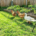 Foldable Expandable Chicken Tunnel for Outdoor Yard, Heavy Duty Poultry Run Tunnel, Predator Proof Enclosure Playpen for Chickens Rabbits Ducks