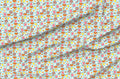 Spoonflower Fabric Breakfast Fun Scale Cute on Petal Signature Cotton | Yard | Egg Food Eggs Milk Pancakes | Use for Sewing Quilting Apparel Home Decor - size: Yard