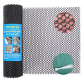 Pet Proof Barrier Net, Black Plastic Chicken Wire Mesh Fencing 15.7IN x 16.4FT, Balcony Cat Safety Net & Garden Snake Barrier, Heavy Duty Protection for Chicken Coops, Rabbit Hutches, Dog Kennels - color: Black, size: 15.7 IN * 16.4 FT