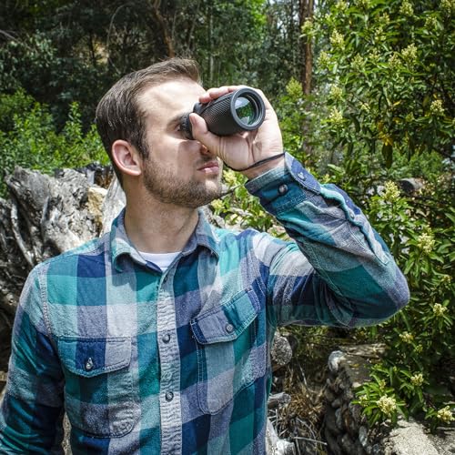 Barska Blackhawk Waterproof Monocular – Compact, Fogproof, Multi-Coated Optics, Slip-Resistant Grip for Birding, Hiking, Sports, Concerts & Outdoor Use - style: 10x40