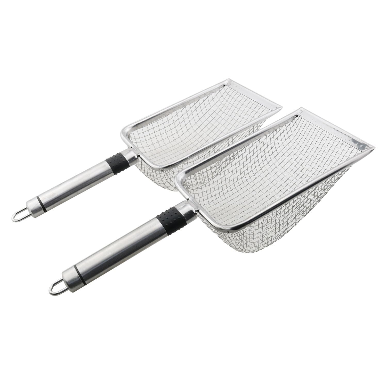 2PCS Chicken Manure Scoop 3.8 mm 5 mm Chicken Coop Rake Poultry Cleaning Tool Suitable for Duck Pens Rabbit Cages Sand Sifting Cat Litter and Other Scooping Tasks