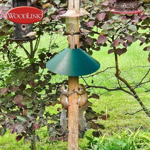 Woodlink Metal Wrap Around Bird House and Feeder Squirrel Baffle Guard for 4 x 4 Inch Pole Post (2 Pack) - size: 2 Pack