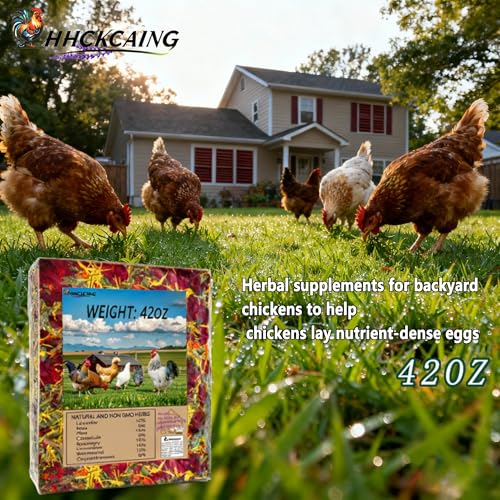 42oz Premium Nesting Herbs, Aromatic Blend for Chicken Coop & Nest Boxes | 8 herbal flower blend, calms laying hens, removes coop odors, boosts consistent egg production & improves egg quality - size: 10.4"L x 9.3"W x 3.0"H