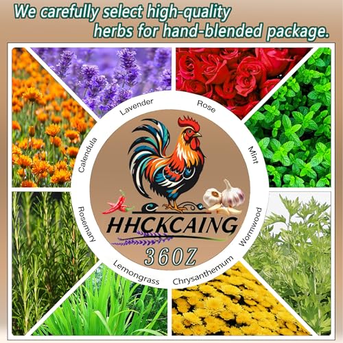 36 oz Nesting Herbs for Chicken coop – All-Natural Chili Blend for Nest Boxes & Bedding, Backyard Chicken Herbal Supplement, Promotes Balanced Digestive Health, Feather Quality, and Egg Production