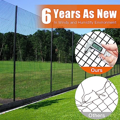 Zevemomo 48" x 50' 1/2inch Hardware Cloth, Black Vinyl Coated Chicken Wire Fence Galvanized Welded Mesh Roll for Home Garden Rabbit Cage - size: 48" x 50' 1/2inch