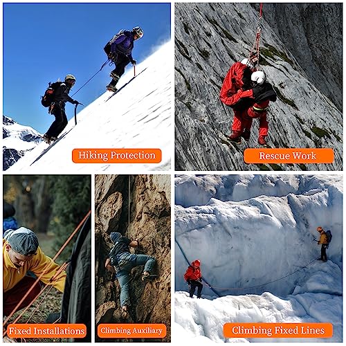 AOLEBA 10.5 mm Static Climbing Rope 10M(32ft) 20M(64ft) 30M(96ft) 50M(160ft) 70M(230ft) Outdoor Rock Climbing Rope, Escape Rope Ice Climbing Equipment Fire Rescue Parachute Rope - color: Green, size: 32ft