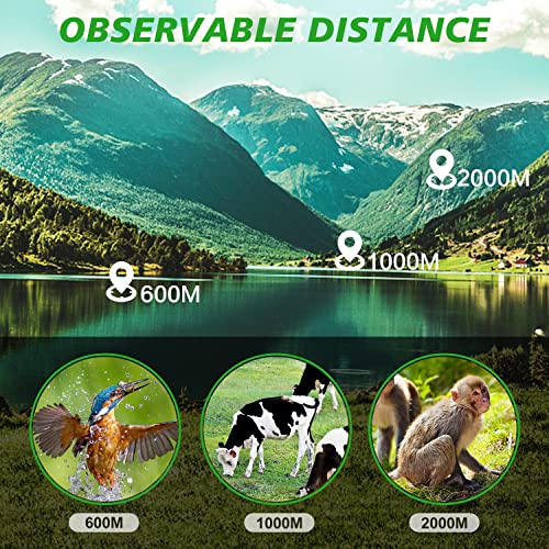 Monocular Telescope High Power 16X52, 2026 Power Prism Compact Monoculars for Adults Kids, Birthday Gifts for Men, Waterproof Fogproof Shockproof with Hand Strap, Bird Watching Hunting Camping Hiking - color: Black