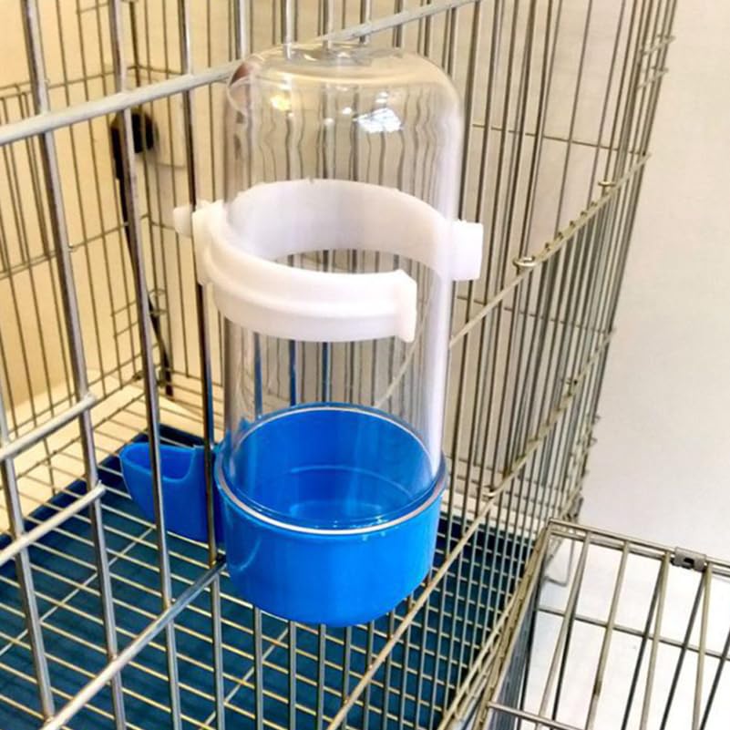 POPETPOP Automatic Pet Water Bowls 6-Pack 5.12 Inch Portable Bird Drinking Fountains for Parrots and Small Birds Leakproof Water Dispensers for Bird Cages and Outdoor Use
