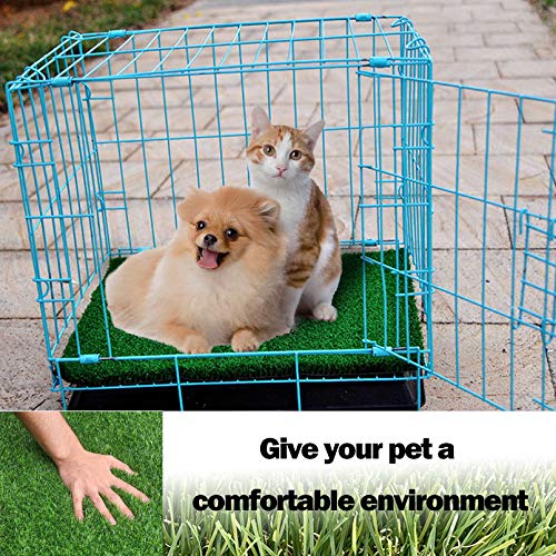 PINVNBY 4 Pcs Chicken Nesting Box Pads,12"x12" Washable Artificial Grass Rug Carpet Fake Grass Synthetic Turf Mat for Chicken Coop Pet Garden Lawn Indoor Outdoor - size: 【Green|4 PCS】