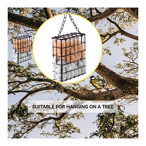 Bird Nesting Material Set Globe Humming Bird Nesters Hanging Bird House for Outdoor Wild Bird Nesting Station Cozy Resting Place, black (z33)