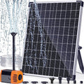 30W Solar Fountain Pump with 430GPH Flow, 7 Water Spray Heads & 16.4ft Cable, Solar Pond Pump with Adjustable Flow Valve & Dry Run Protection for Garden, Birdbath, Water Feature P130C - size: 30W