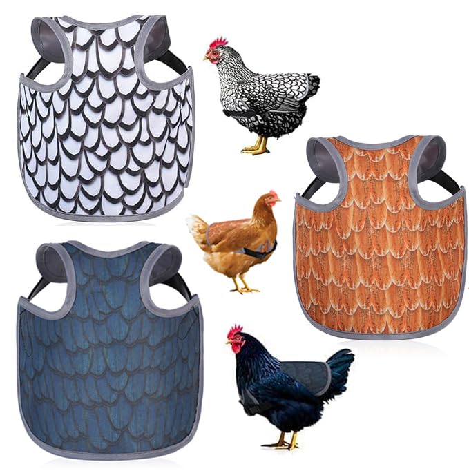MYWSN Chicken Saddle for Hens, Chicken Back Protector for Hens | Comfortable & Lightweight Chicken Aprons for Hens