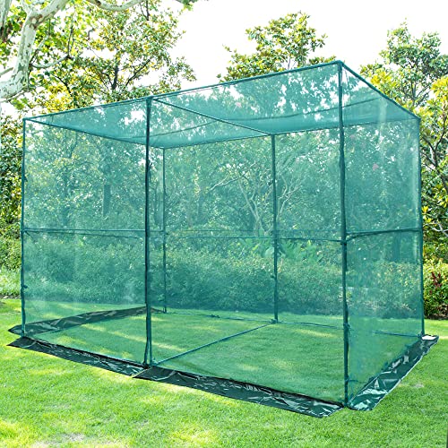Crop Cage Plant Protection Tent 4 x 8 x 6 Feet | Easy to Install Protection Garden Cages, Crop Cages with Storage Bag Suitable for Garden Patio Lawn - size: 4 x 8 x 6 FT