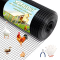 PVC Coated Welded Wire Fence,1/2 inch 36 in x 50 ft,Chicken Wire,Black Metal Fence Mesh Wire Roll,Garden Fencing Welded Wire Mesh for Pet Enclosures,Vegetable,Poultry and Agricultural Use - color: Black, size: 1/2"x1/2" 36inx50ft