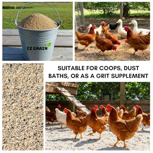 Chicken Sand – 20 lb Resealable Bag – Natural Fresh Water Sand for Coops and Dust Baths – Helps Maintain a Dry, Clean Environment and Supports Digestion