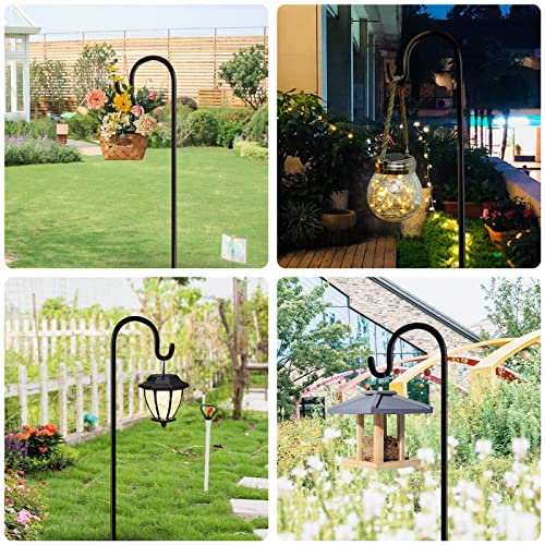Shepherd Hooks Outdoor 36 Inches for Lanterns Heavy Duty Shepherd Stand Plant Hanger Yard Hooks for Solar Lights,Bird Feeder,Wedding,Mason Jar,Planter Pot - color: 36 IN