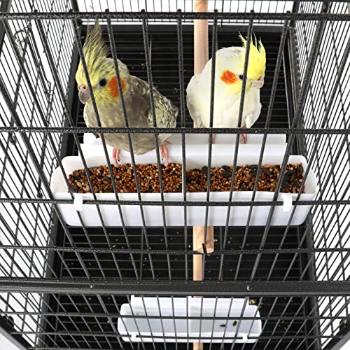 Topeakmart X-Large Parrot Cage Bird Cage with Rolling Stand for Medium Birds Cockatiels Quaker Green Cheek Sun Conure African Grey, 60.5inch - size: X-Large
