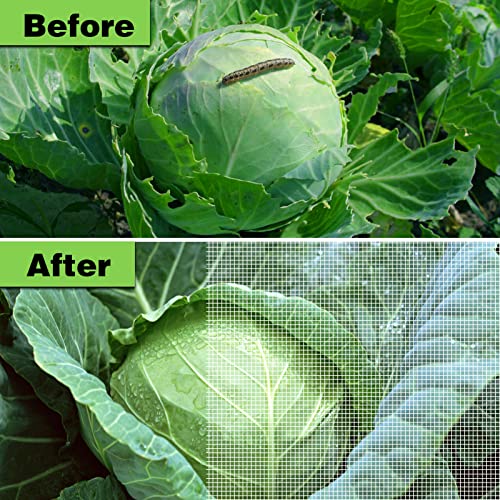 Garden Netting Ultra Fine 8x10Ft, Plant Covers, Barrier Mesh for Plant Vegetables Fruit Flower Tree, Row Cover Raised Bed Protection Net, Bird Screen (Pack of 2) - size: 8'x10' (Pack of 2)