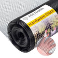 24in x 50ft Black Hardware Cloth 1/4 inch 23Ga PVC Coated Mesh | Vinyl Coated Fence, Welded Metal Chicken Wire Fencing Roll, Garden Plant Fencing, for Chicken Coop and Home Improvement - size: 1/4 inch 24in x 50ft