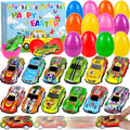 Seifar 24Pack Prefilled Easter Eggs with Pull Back Cars,Mini Race Car Prefilled Easter Basket Stuffers Gifts Party Favors for Classroom Prizes Goodie Bag Egg Hunt - style: racing