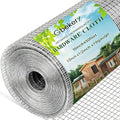 Gbekery Hardware Cloth 1/2 inch 16in x 50ft 19 Gauge, Hot-dip Galvanized After Welding Chicken Wire Mesh Roll Garden Plant Welded Metal Wire Fencing Roll, Rabbit Cages Snake Fence - color: Silver, size: 1/2 inch 16in x 50ft