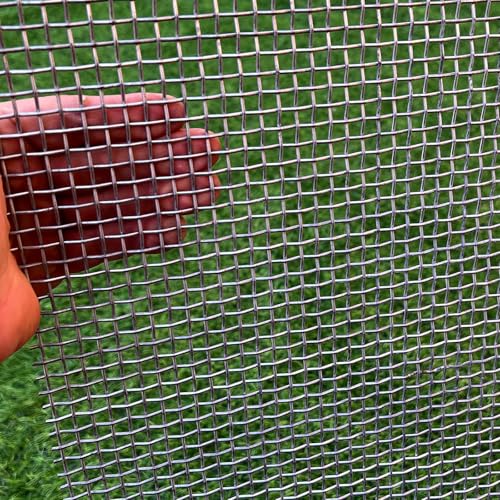 17 Gauge Strong Galvanized Woven Mesh 1/4" Holes 40"X24" Delivered Flat|Poultry Cage Netting-Anti-Rodent Steel Mesh Crimped Mesh Snake Fence Chicken Wire Fencing-Corrugated Wire Privacy Fence - style: 17Ga Hole 1/4"