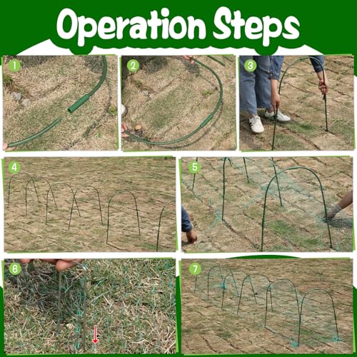 2.1 x 32.8 FT Portable Chicken Tunnel - Outside Chicken Coop Tunnel, Quick Install Yard Coop for Chicken, Ducks, Rabbits & More