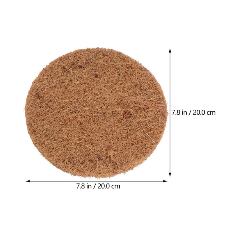 Cabilock 18pcs Natural Coconut Fiber Nesting Pads for Birds, Pigeon Parrot Breeding Mats, Reusable Coir Eggs Mats for Cage Lining for Bird Breeding Nests
