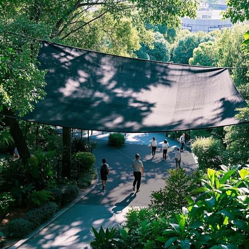 winemana 40% Black Shade Cloth, 6.6 x 10 FT Mesh Tarp with Grommets, Garden Sunblock Shade Cloth Shading Antifreezing for Plants Cover, Greenhouse, Barns Kennel, Patio, Tomatoes - size: 40%-6.6 FT x 10 FT