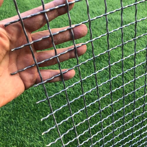 13Gauge Strong Galvanized Woven mesh 40"X24" 1" mesh|Delivered Flat|Poultry cage Netting -Anti-Rodent Steel mesh Crimped mesh Snake Fence Chicken Wire Fencing - style: 13Ga Hole 1"